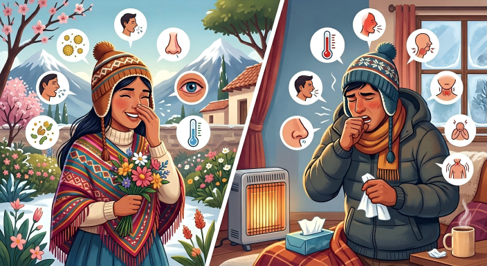 ¡Este invierno no adivines! Cómo distinguir alergia estacional de infección respiratoria, explicado como en casa