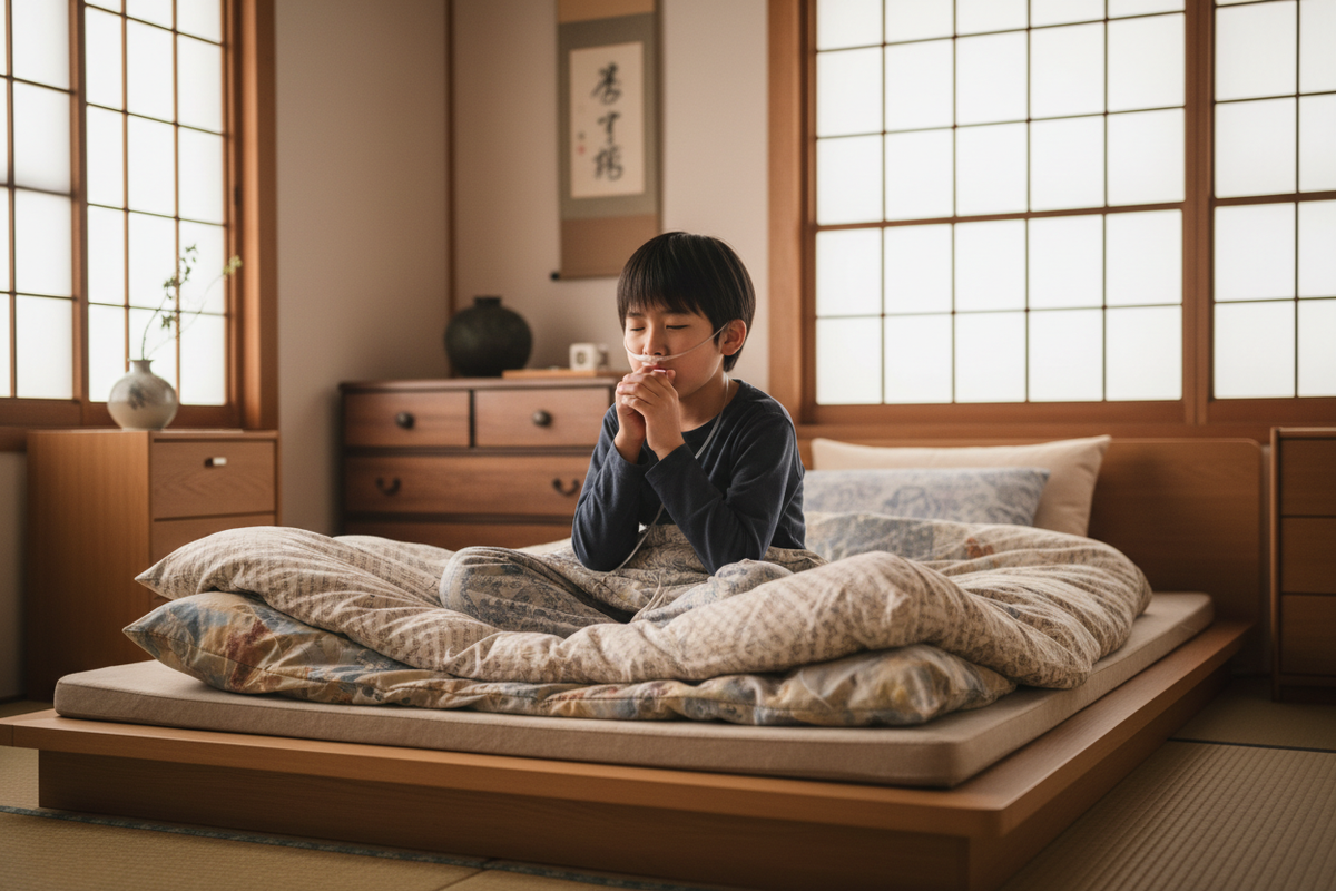 ¿Tu hijo tose toda la noche? Prueba oxígeno en casa para aliviar su respiración
