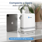 VARON VP-8G | Concentrador de Oxígeno Portátil flujo pulsado con 1–8 niveles ajustables CE