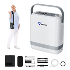 VARON VP-8G | Concentrador de Oxígeno Portátil flujo pulsado con 1–8 niveles ajustables CE
