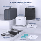 VARON VP-8 Lite Concentrador de Oxígeno Portátil 2 kg | Flujo por pulsos 1–7 | Uso doméstico y portátil