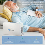 VARON VL-2 | Dispositivo de oxígeno portátil flujo continuo 3 L/min ligero y compacto CE