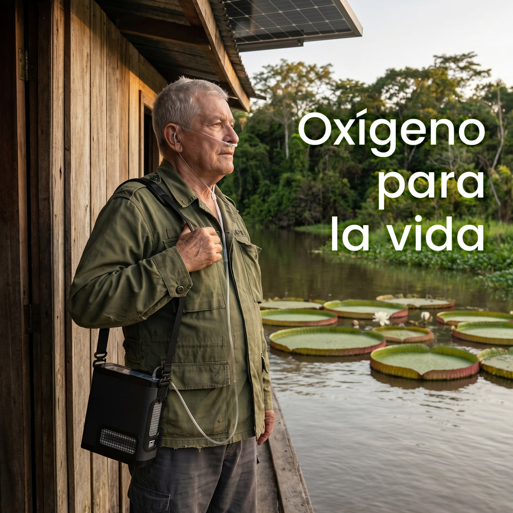 VARON VP-8G | Concentrador de Oxígeno Portátil flujo pulsado con 1–8 niveles ajustables CE