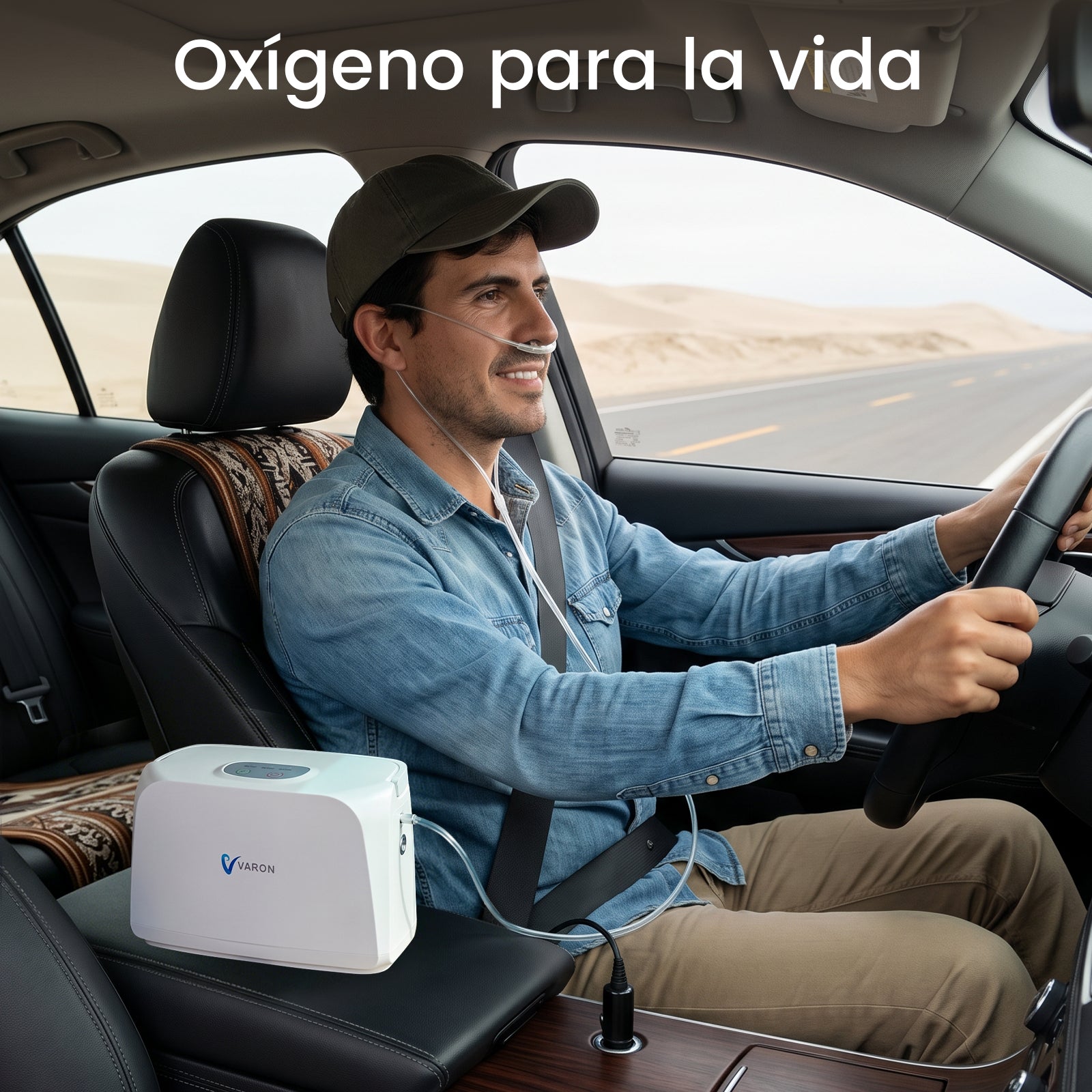 VARON VL-1 | Concentrador de Oxígeno de la Serie Ligera 3 L/min ideal para viajes CE ideal viaje