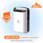 VARON VP-1 | Concentrador de oxígeno portátil de flujo pulsado  (1–5 niveles) para uso en casa y viaje CE