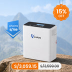 VARON VP-6 | Concentrador de oxígeno portátil de flujo continuo 1–6 L/min para uso diario CE