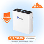 VARON VP-6 | Concentrador de oxígeno portátil de flujo continuo 1–6 L/min para uso diario CE