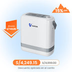 VARON VP-8G | Concentrador de Oxígeno Portátil flujo pulsado con 1–8 niveles ajustables CE