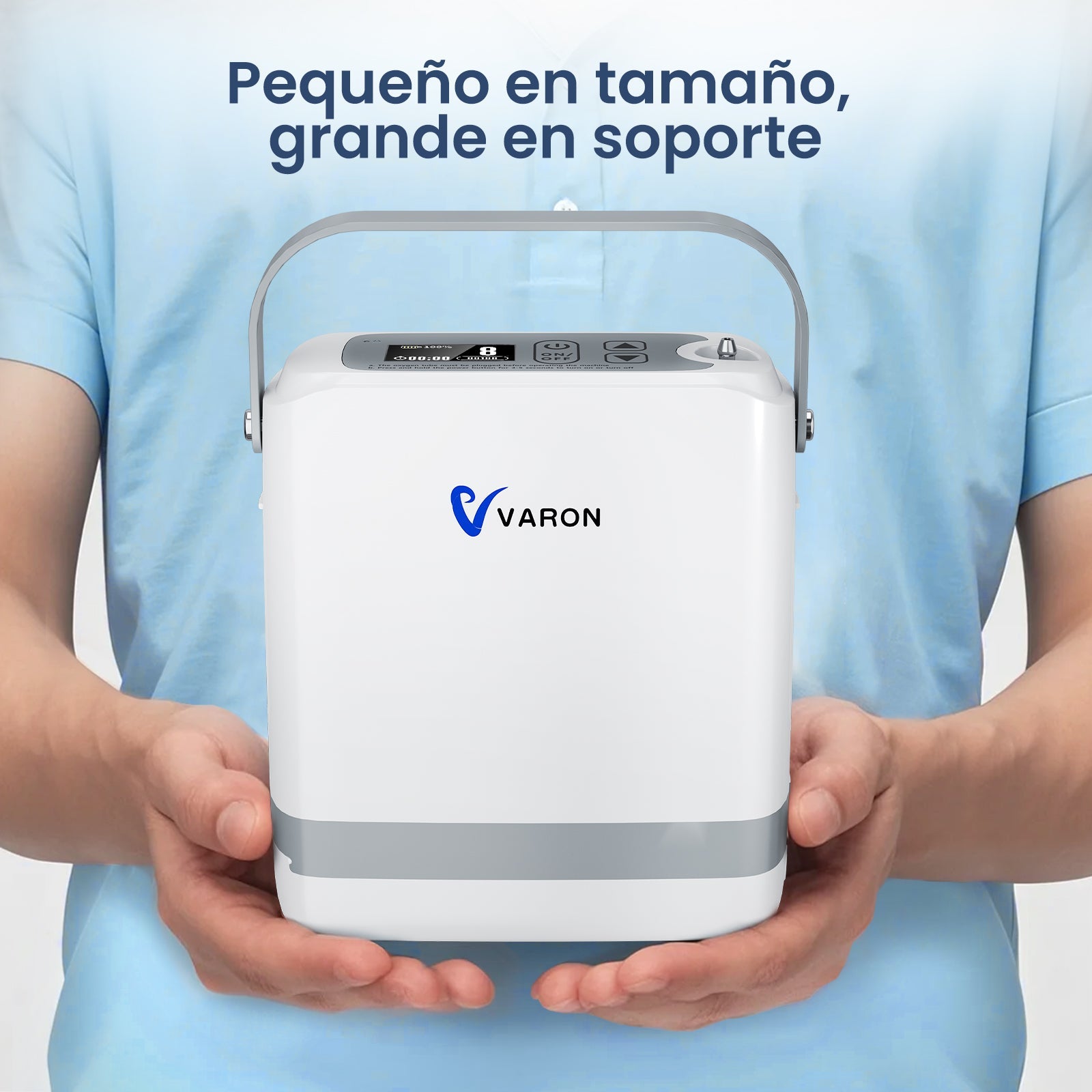 VARON VP-8G | Concentrador de Oxígeno Portátil de Flujo por Pulsos (niveles 1–8)