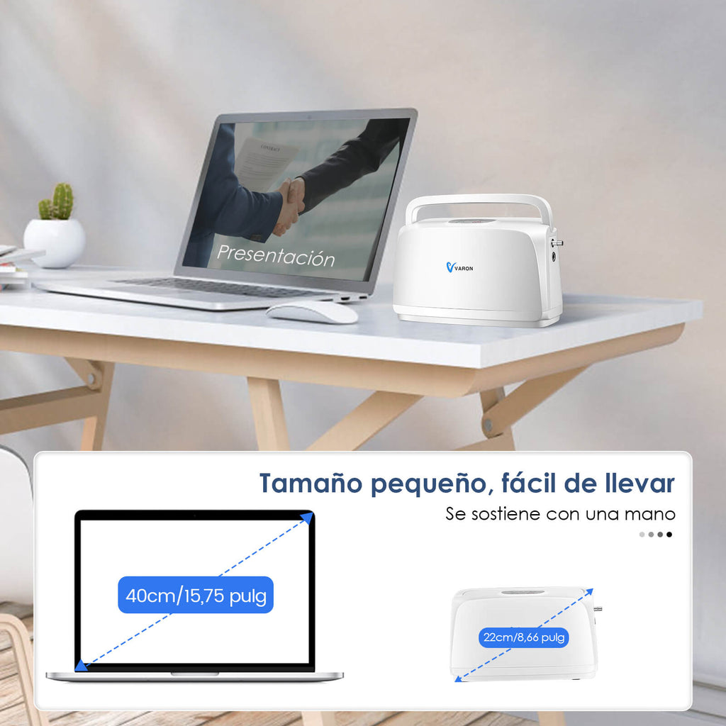 VARON VL-1 | Concentrador de Oxígeno de la Serie Ligera 3 L/min ideal para viajes CE ideal viaje