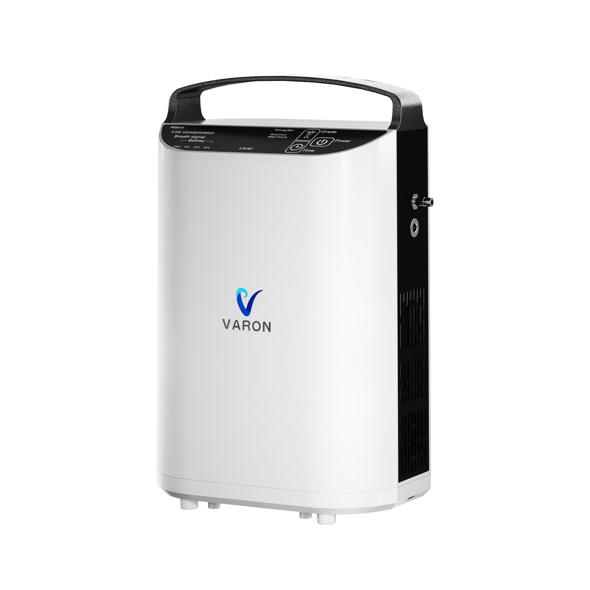 VARON VP-1 | Concentrador de oxígeno portátil de flujo pulsado  (1–5 niveles) para uso en casa y viaje CE