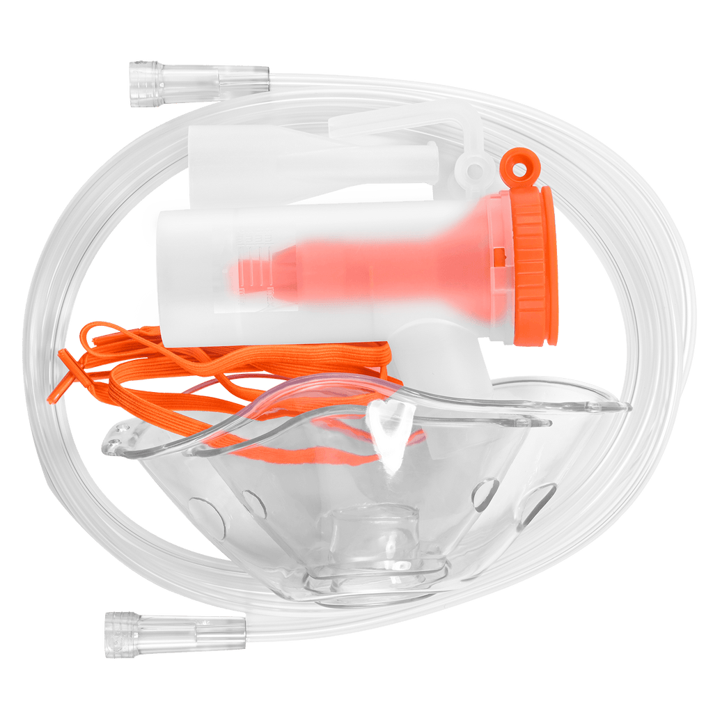 Conjunto de mascarilla e inhalador con concentrador de oxígeno, accesorios VH-3 (azul o naranja al azar, 2 uds.)