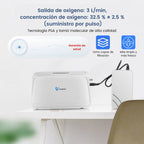 VARON VL-1 | Concentrador de Oxígeno de la Serie Ligera 3 L/min ideal para viajes CE ideal viaje