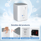 VARON VH-3 | Concentrador de Oxígeno para Hogar, Flujo Continuo 1-7L Ajustable, Control Remoto y Temporizador, Certificado CE