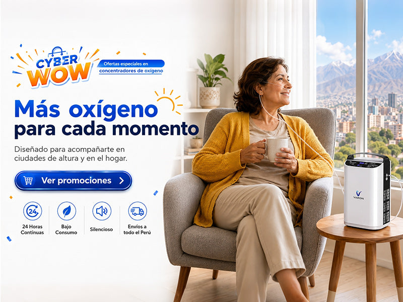 CYBER WOW | Ofertas especiales en concentradores de oxígenoMás oxígeno para cada momento.Diseñado para acompañarte en ciudades de altura y en el hogar