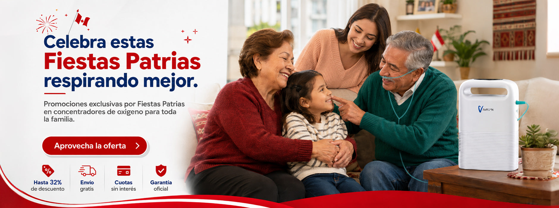 Celebra estas Fiestas Patrias respirando mejor