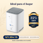VARON VH-3 | Concentrador de Oxígeno para Hogar, Flujo Continuo 1-7L Ajustable, Control Remoto y Temporizador, Certificado CE