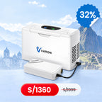 VARON VL-2 | Dispositivo de oxígeno portátil flujo continuo 3 L/min ligero y compacto CE
