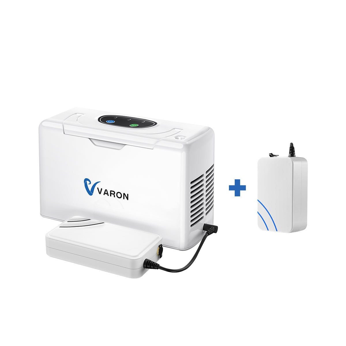 VARON VL-2 | Dispositivo de oxígeno portátil flujo continuo 3 L/min ligero y compacto CE