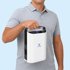 VARON VP-1 | Concentrador de oxígeno portátil de flujo pulsado  (1–5 niveles) para uso en casa y viaje CE