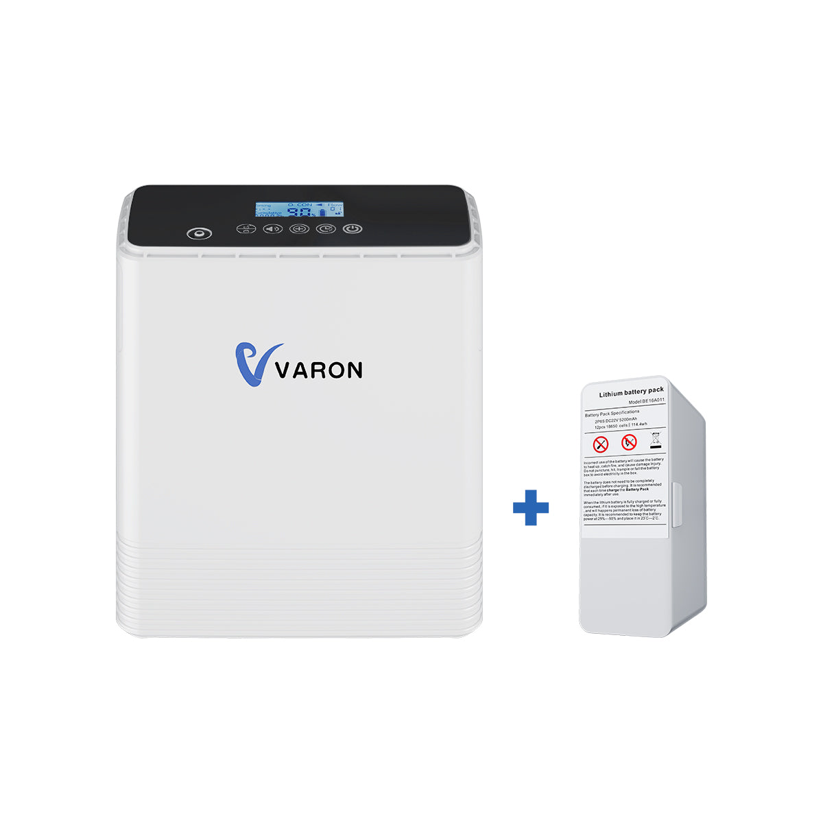 VARON VP-6 | Concentrador de oxígeno portátil de flujo continuo 1–6 L/min para uso diario CE