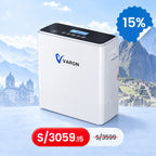 VARON VP-6 | Concentrador de oxígeno portátil de flujo continuo 1–6 L/min para uso diario CE