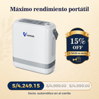 VARON VP-8G | Concentrador de Oxígeno Portátil flujo pulsado con 1–8 niveles ajustables CE