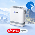 VARON VP-8G | Concentrador de Oxígeno Portátil flujo pulsado con 1–8 niveles ajustables CE