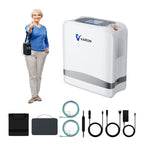 VARON VP-8 Lite Concentrador de Oxígeno Portátil 2 kg | Flujo por pulsos 1–7 | Uso doméstico y portátil