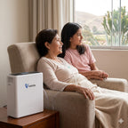 VARON VP-6 | Concentrador de oxígeno portátil de flujo continuo 1–6 L/min para uso diario CE