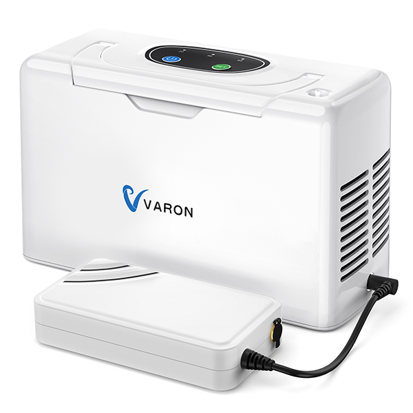 VARON VL-2 | Dispositivo de oxígeno portátil flujo continuo 3 L/min ligero y compacto CE